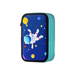 Penar &537;colar triplu echipat DACO &ndash; model Cosmos 3 compartimente 46 piese inclusePenarul &537;colar&nbsp;DACO &ndash; Cosmos&nbsp;aduce universul mai aproape de tine printr-un design spectaculos cu astronaut planete &537;i stele Ideal pentru copiii pasiona&539;i de spa&539;iu &537;i aventur&259; acest penar 