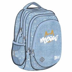 Ghiozdanul ST Right BP06 din colectia grafica Meow Mood este conceput pentru organizare eficienta si purtare confortabila fiind potrivit pentru activitatile de zi cu zi si pentru scoalaAre 4 compartimente si un interior bine structurat cu buzunare dedicate pentru accesorii iar constructia ergonomica include elemente pentru confort siguranta si protectie la uzura4 compartimente2 buzunare laterale din plasaManer pentru agatarea 