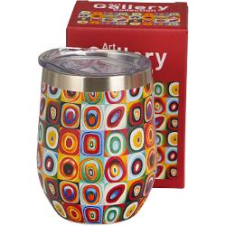 Inspirat&259; de celebra lucrare&nbsp;&bdquo;Color Study Squares with Concentric Circles&rdquo;&nbsp;a artistului&nbsp;Wassily Kandinsky aceast&259; can&259; termic&259; &icirc;mbin&259; func&539;ionalitatea cu frumuse&539;ea artei abstracte Designul vibrant alc&259;tuit din p&259;trate colorate &537;i cercuri concentrice &icirc;n nuan&539;e intense transform&259; fiecare pauz&259; de cafea sau ceai &icirc;ntr-o 