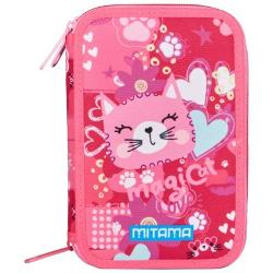 Penar Triplo CuddlyKitten cu accesorii 47 piese Penarul Triplo CuddlyKitten este o trusa completa pentru scoala livrata cu un set bogat de accesorii 47 piese potrivita pentru organizarea instrumentelor de scris si desenInclude instrumente variate printre care un nou stiloupen cu cerneala care se poate sterge SPINNY in culorile albastru si rosu alaturi de alte accesorii utile pentru activitatile zilniceTip produs penar cu 