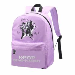 Ghiozdanul BP-33 din colectia K-Pop Demon Hunters imbina stilul cu functionalitatea Realizat din material impermeabil ofera protectie suplimentara pentru continut si are baza intarita cu spuma pentru durabilitate sporitaCaracteristiciDesign licentiat K-Pop Demon HuntersMaterial impermeabilElemente reflectorizante pentru sigurantaInchidere care permite utilizarea unui lacatSpate si bretele ergonomiceSpecificatiiCompartimentare 1 