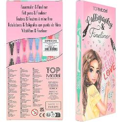 Carioci de la TOPModel in culorile roz turcoaz rosu gri albastru negru si violetAcestea sunt ambalate Intr-o cutie de carton cu Inchidere magnetica Inclus sabloane de scris cu litere de mana cu sfaturi practice si sunt potrivite pentru diferite tehnici de caligrafie ca au un varf drept plat pe o parte si un varf de linie fin pe cealalta parte
