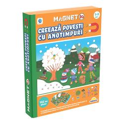 Varsta recomandata 3 - 4 ani 4 - 5 ani 5 - 6 ani 6 - 7 aniNumar jucatori 1 - 2Dimensiuni produs ambalat 26 x 4 x 20 cmGreutate produs ambalat 035 kgCei mici vor afla mai usor mai multe despre anotimpuri intr-un mod interactiv si amuzant Copiii trebuie doar sa ataseze piesele magnetice corect conform peisajelorAcest joc educativ va fi cu usurinta preferatul micutilor exploratori datorita culorilor vibrante si a designului atractiv Piesele sunt 