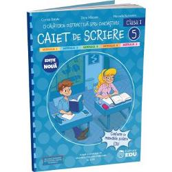 Caietul de scriere caligrafie pentru clasa I este complementar setului de auxiliare &rdquo;O c&259;l&259;torie distractiv&259; spre cunoa&537;tere - clasa I&rdquo;Ne-am propus s&259; transform&259;m scrierea literelor de m&acirc;n&259; &icirc;n activit&259;&539;i distractive creative &537;i pline de jocuri Caietul este structurat &icirc;n 4 sarcini de lucru1&nbsp;Fii creativ &537;i transform&259; literele -&nbsp;&icirc;n partea st&acirc;ng&259; 