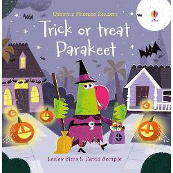 Its Halloween and Parakeet is busy carving pumpkins and icing spooky treats But when her friends come to call they get a shock Is that a GHOST who answers the door A fun rhyming story specially written to develop phonemic awareness with lively illustrations by David Semple This book is ideal both for reading aloud and for children who are beginning to read for themselves