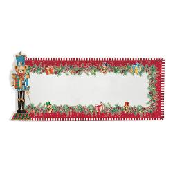 Adu farmecul pove&537;tilor de Cr&259;ciun la masa de s&259;rb&259;toare cu platoul din por&539;elan Easy Life colec&539;ia Christmas Teddy o pies&259; elegant&259; &537;i original&259; care &icirc;mbin&259; rafinamentul por&539;elanului cu veselia decora&539;iunilor inspirate de universul Sp&259;rg&259;torului de nuciRealizat din por&539;elan alb platoul se remarc&259; prin 