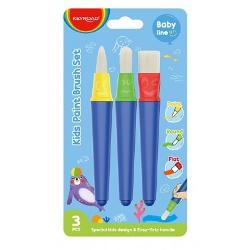 Set cu 3 pensule pentru copii KEYROAD Baby Line KR972329