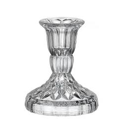 Ofera un strop de stralucire si eleganta decorului tau cu acest sfesnic din cristal Bohemia o piesa de 10 cm cu o frumusete hipnotizantaFabricat din cristal de cea mai inalta calitate cu minim 24 PbO acest sfesnic are o taietura complexa asemanatoare cu cea a unui diamant care capteaza si reflecta lumina intr-un mod spectaculosAmbalare in cutie tip cadou inscriptionata BohemiaElemente de siguranta si autenticitate 