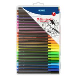 Carioci tip pensula Stylex Brush Pen 24 de culori 32835