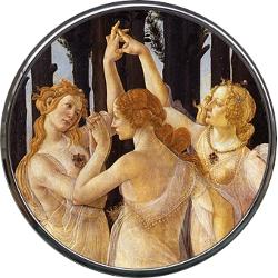 Oglinda dubla pentru poseta Botticelli Primavera 7 cm M11BO