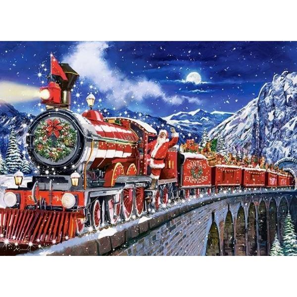 Puzzle de 200 piese cu Santas Coming to Town Puzzle-ul are dimensiunile 40 x 29 cm Pentru varste peste 7 ani