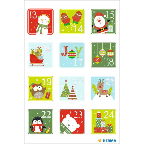 Stickere decorative calendar de Craciun Herma&nbsp; H15188