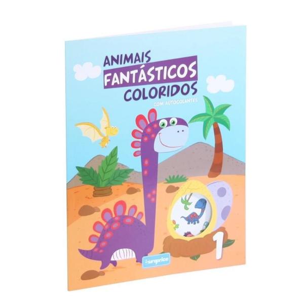 Carte de colorat Animale Fantasice 1  autocolante