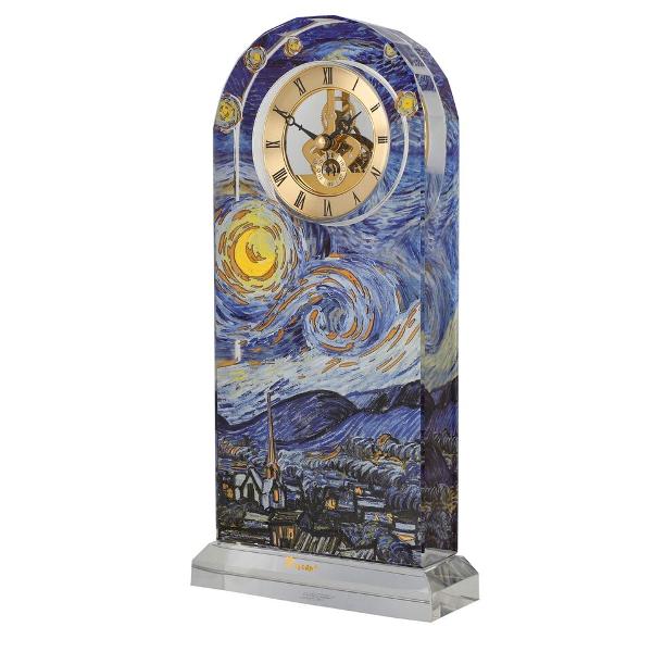 Ceas în stil Van Gogh Noapte înstelat&259;Noaptea înstelat&259; este una dintre cele mai cunoscute lucr&259;ri ale lui Vincent van Gogh al&259;turi de Floarea-soareluiArtistul avea o sl&259;biciune pentru cerul nop&539;ii &537;i îi pl&259;cea s&259; priveasc&259; steleleEl &537;i-a exprimat cu m&259;iestrie fascina&539;ia în operele sale de art&259;Un cer de noapte magnific în albastru dominant cu o 