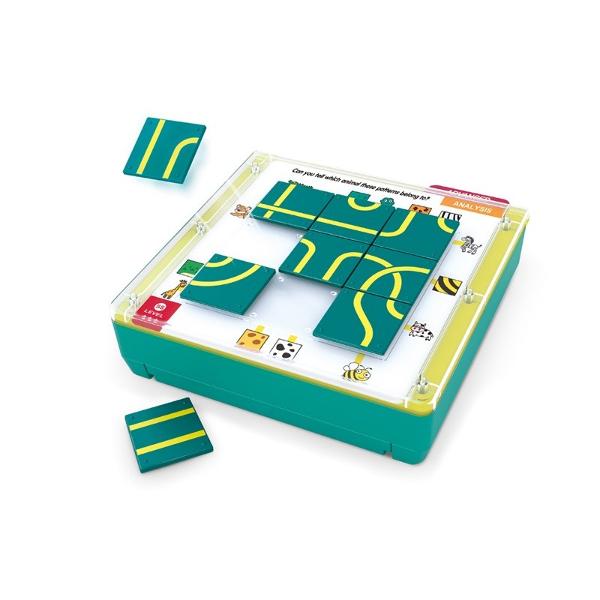 Jocul educational potrivirea logica are un total de 60 de niveluri Fiecare carte de joc este alcatuita din 9 piese care creeaza o legatura logica intre doua puncte marcate prin numere sau forme &Icircn plus exista cinci stiluri diferite de carti de joc de explorat inclusiv numere grafica constientizare spatiala culori si modele&Icircn plus acest joc ajuta la dezvoltarea unor abilitati importante precum planificarea rezolvarea problemelor si observarea