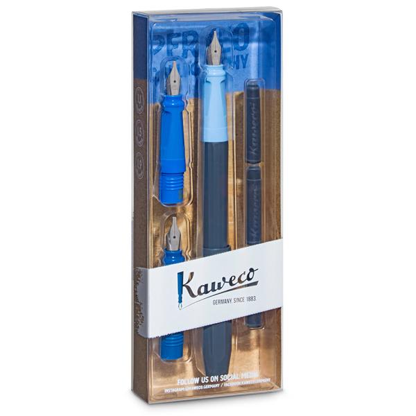 Set de caligrafie Kaweco Perkeo Calligraphy blue  KW10002092