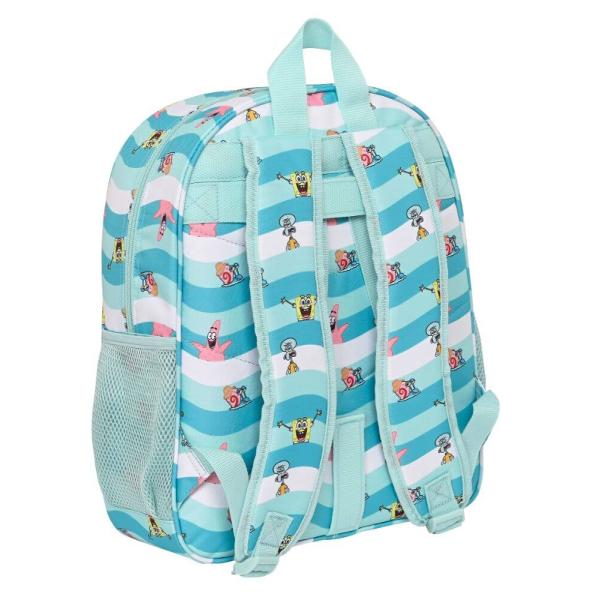 Rucsac scoala clasa I - III Sponge Bob Stay PositiveDimensiuni 31x38x12 cmMaterial 100 PoliesterGreutate 480 gProdus original 100Fabricat in Spaniaeste ideal pentru scoala clasele 1-4 dar si pentru micile plimbari in parc sau calatorii are un compartiment principal foarte incapator si un buzunar frontal care se inchid cu fermoarRucsacul este prevazut cu doua buzunare laterale din 