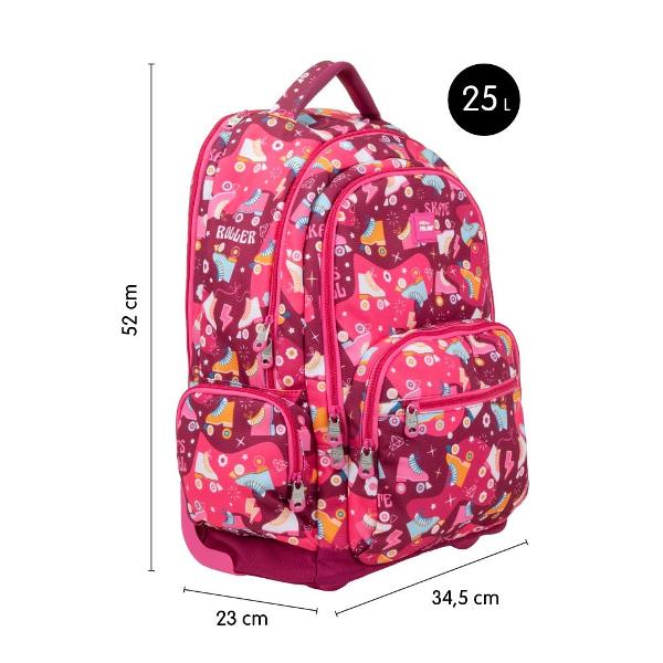 Troler 52 cm Milan RoleCaracteristici troler 52 cm Milan RoleCuloare Ro&537;u cu modelMaterial PoliesterDesign modern multifunc&539;ional2 compartimente principale si 1 buzunar foarte incapator 1 buzunar de dimensiuni mai miciCaracteristiciCu ro&539;iCu m&acirc;nereCapacitate 25 LTipul &icirc;ncuietorii FermoarCompartimente Compartiment pentru 