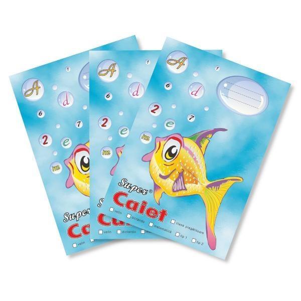 Pachet cu 12 caiete Pestisorul A5 dictando 48 file&nbsp;Caiet Pestisor cu liniatura dictando format A5 cu 48 de file capsatSuper Caiet Pestisorul recomandat la scoalaCaiet fabricat in Romania de foarte buna calitatea din hartie groasa de 70 gmp ce nu permite trecerea cernelii de pe o fila pe alta