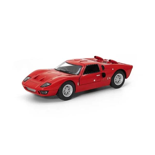 Acesta masinuta este realizata foarte in detaliu cu o culoare impecabila deci nu poate lipsi din colectia ta Masinuta are proportiile ideale pentru momente pline de distractie si amuzament Masinuta metalica FORD GT40 1966 scara 1 la 40 are anvelope de cauciuc si un design detaliat interior-exterior realizat din materiale metalice turnate cu accesorii realizate din material plastic de calitate superioara Copilul dumneavoastra se poate juca in voie cu masina metalica FORD GT40 1966 de 