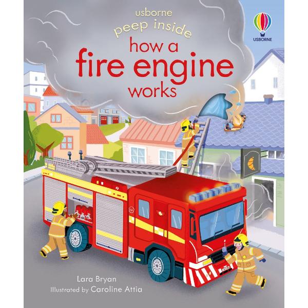 Nee naw nee naw The fire engine is here to save the day Peep into the cab roll out the hoses and slide out the ladder to find out how it works Truck-obsessed toddlers will love all the details to spot flaps to lift and holes to peep through An exciting introduction to some of the people who help us