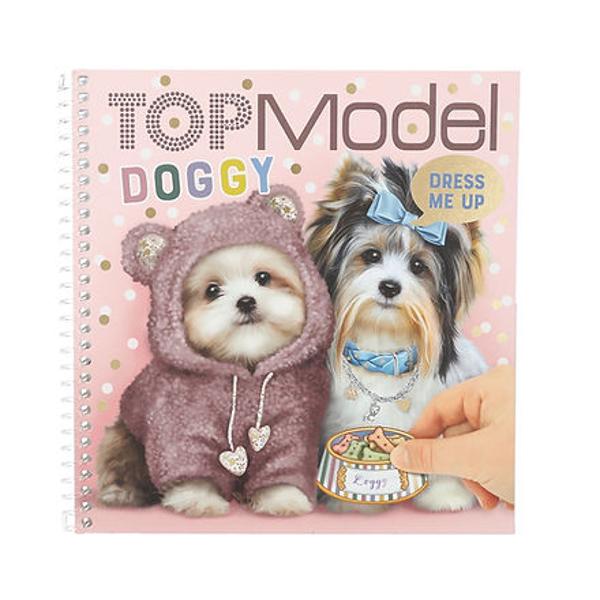 Woof-Wow Cartea de autocolante TOPModel Dress me up Doggy este despre cei mai buni prieteni ai no&537;tri patrupezi 24 de pagini ilustrate colorat &537;i 11 coli pline cu autocolante Cu legare practic&259; în spiral&259;