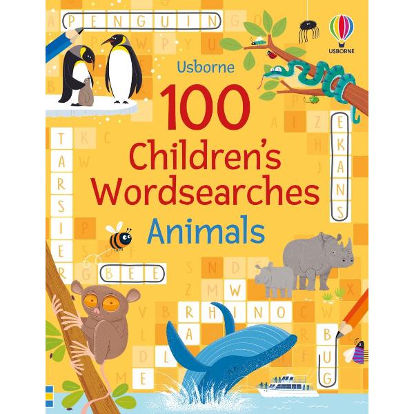 Explore the wildlife of the world in 100 wordsearches with bright cartoon-style illustrations The puzzles feature creatures in their natural habitats from tigers in the jungle to desert scorpions and from red pandas in the Himalayas to deep-ocean vampire squid And with over 1200 animals to find kids will be word-hunting for weeks The wordsearches grow gradually more challenging throughout the book and are perfect for quiet times alone or playing with friends and 