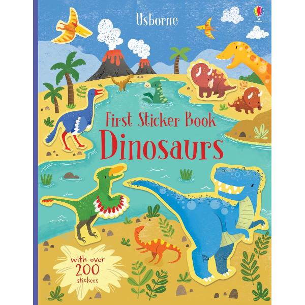 Journey back to prehistoric times and meet lots of amazing dinosaurs from the toothy T-Rex to the powerful Diplodocus with this bright and inviting sticker book Learn how the Maiasaura protected her eggs which gigantic prehistoric animals lived underwater and more whilst decorating the scenes using the 200 stickers provided 