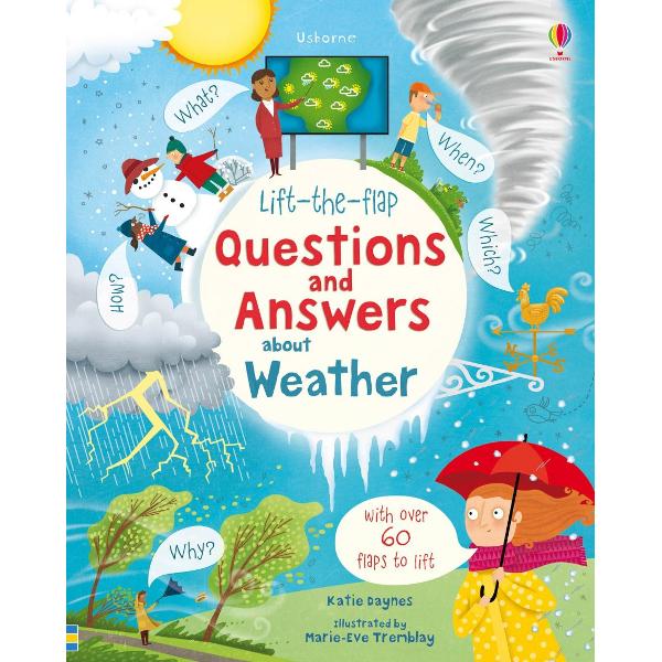 What are rainbows made of How hot is the sun When do hurricanes happen Discover the answers to these questions and many more in this fascinating information book with over 60 flaps to lift There’s also a quiz a make your own water cycle experiment and Usborne Quicklinks to specially selected websites for more amazing facts 