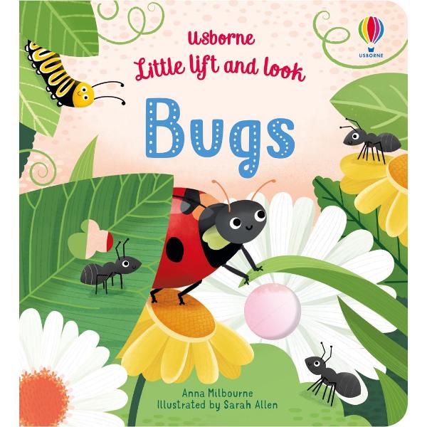 Follow a spotty ladybird as she explores outdoors and lift petals and leaves to meet lots of other bugs along the way This charming book for little children has lots to discover and talk about on every page from buzzy bees visiting flowers to a line of ants and munching caterpillars 