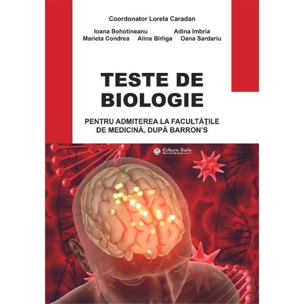 Lucrarea „TESTE DE BIOLOGIE PENTRU ADMITEREA LA FACULT&258;&538;ILE DE MEDICIN&258; DUP&258; BARRON’S” prin con&539;inutul s&259;u este o lucrare conceput&259; într-o manier&259; concis&259; integrând corelativ con&539;inuturile de anatomie &537;i de fiziologie uman&259; fiind un ghid esen&539;ial pentru elevii care se preg&259;tesc pentru examenul de admitere în înv&259;&539;&259;mântul universitar medicalbr 