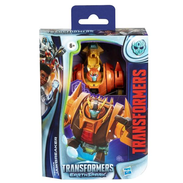 Transformers EarthSpark prezinta o noua generatie de roboti Transformers - primii roboti Transformers care s-au nascut pe Pamant &Icircmpreuna cu familia de oameni care i-a primit si a avut grija de ei acestia vor redefini insemnatatea unei familii Figurinele din gama Deluxe aduc la viata robotii Transformers de pe ecranul TV direct in casa dvs Jucariile robot din gama Deluxe includ personajele Transformers populare din serialul de animatie TV Transformers EarthSpark la o dimensiune 