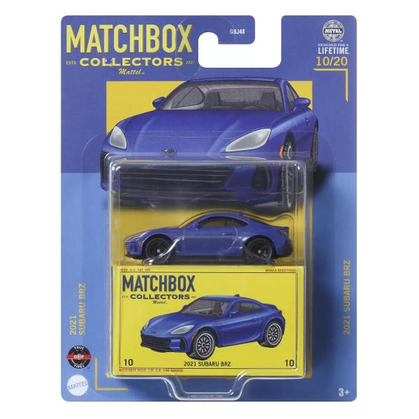 Vehiculele Matchbox Collectors reprezinta cea mai buna executie a masinilor si camioanelor Matchbox turnate sub presiune la scara 164 Fiecare are mai multe detalii cu anvelopele „True Grip” iar unele au chiar usi articulate capote si portbagaj Vehiculele vin in ambalaje inchise concepute pentru a celebra traditia Matchbox iar redarile artistice sunt perfecte pentru cei care doresc sa le expuna Fiecare se vinde separat in functie de disponibilitate Stilurile culorile si 