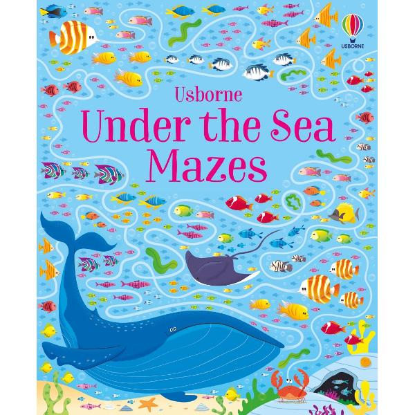 This delightful pack contains a beautifully illustrated jigsaw of a vibrant under-the-sea scene that features a maze to solve once its assembled It also includes a 32-page book with a selection of more marine mazes for children to have fun finding their way through 