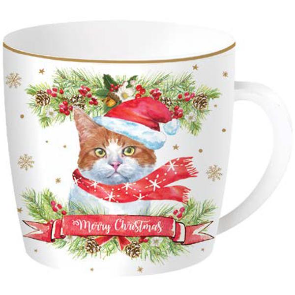 Cana de portelan in cutie metalica Christmas Cats 350 ml Easy Life R0119xcatAtentie Pret per bucata Acest model este disponibil in 4 modele diferite Va rugam sa precizati modelul dorit printr-un comentariu la plasarea comenzii