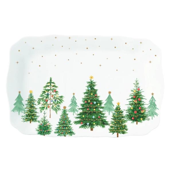 Platou de portelan Festive Trees 35x23 cm Easy Life R1483ftre