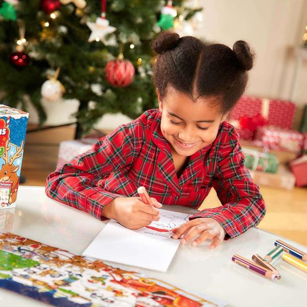 Cadoul perfect pentru Craciun Bucurati-va alaturi de intreaga familie cu jocul puzzle-ul si cartea de colorat cu activitati de la Orchard ToysVarianta de joc- Cursa renilor Renii încearc&259; s&259; ajung&259; de la Polul Nord la sat pentru a-l ajuta pe Mo&537; Cr&259;ciun s&259; livreze cadouri de Cr&259;ciun G&259;si&539;i renii colora&539;i care s&259; v&259; ajute pe parcursDupa ce ati completat impreuna puzzle ul din 25 piese adresati 