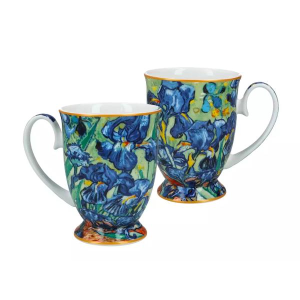 Set cu 2 Cani din portelan Van Gogh - Iris 0280 l Van Gogh Iris 8300305