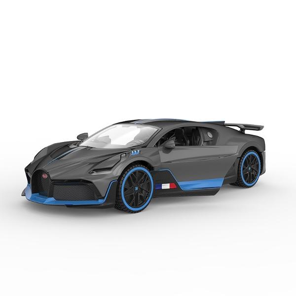 Masinuta are proportiile ideale pentru momente pline de distractie si amuzament avand dimensiunile in centimetri dupa cum urmeaza  199585 Masinuta metalica BUGATTI DIVO scara 1 la 32 are anvelope de cauciuc si un design detaliat interior-exterior realizat din material metalic turnat cu accesorii realizate din material plastic portiere de calitate superioara Copilul dumneavoastra se poate juca in voie cu masina metalica BUGATTI DIVO oferita de brandul international Rastar Nicio cursa nu 