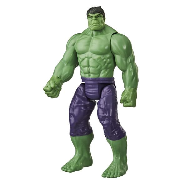 Hulk este o figurina mare a unuia dintre cei mai populari supereroi de benzi desenate basme si filme de la Universitatea Marvel cu milioane de fani din intreaga lume Hulk este un personaj puternic puternic verde care il schimba pe omul de stiinta Bruce Banner membru al grupului Avengers Hulk este perfect pentru distractie si colectia dvs va va aminti de aventurile preferate si va va permite sa creati povesti noi Colectionati toate figurinele disponibile in seria Titan Hero figurine cu 