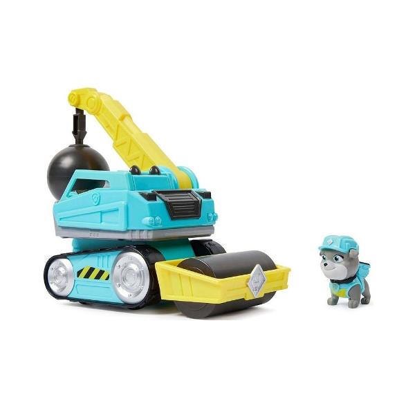 Cu detalii autentice piese mobile si roti functionale camioanele Rubble &amp Crew sunt perfecte pentru distractie asa ca pregateste-te sa construiesti minunat cu Rubble Parintii si copiii pot pretinde ca fac echipa cu catelusul lor preferat Paw Patrol Rubble pentru a recrea scenele lor preferate din spectacol sau pentru a-si crea propriile aventuri de constructie Pentru si mai multa distractie si emotie aduce acasa toate jucariile de constructie Rubble &amp Crew camioanele de 