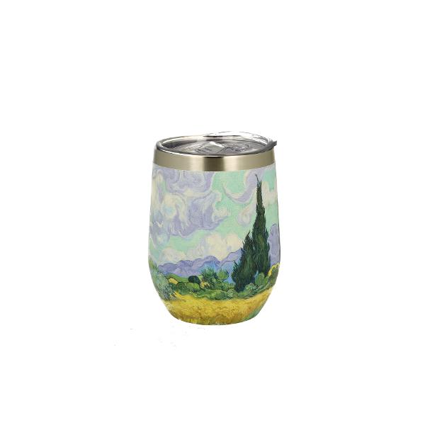 Can&259; termic&259; din inox – 330 ml – Van Gogh „Câmp de grâu”Savureaz&259;-&539;i b&259;utura preferat&259; cu stil &537;i rafinament Aceast&259; can&259; termic&259; din inox cu volum de 330 ml este perfect&259; pentru a-&539;i men&539;ine cafeaua ceaiul sau b&259;utura preferat&259; cald&259; sau rece mai 