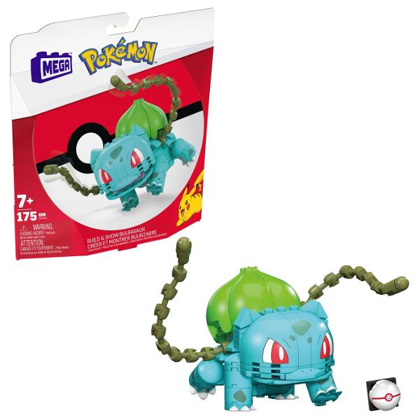 1 figurina Pokemon construibila cu o dimensiune mai mare Alegeti dintre personaje precum Charmander Mew si Meowth fiecare vandut separat Fiecare Pokemon vine cu propriul accesoriu tematic Ideale pentru varsta de 7 ani in sus aceste jucarii de constructie ofera experiente de constructie si joaca pentru a dezvolta creativitatea si abilitatile de rezolvare a problemelor Acest pachet contine Bulbasaur