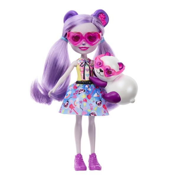 Lasati aceste papusi adorabile si prietenii lor animalute sa va incante Papusile Enchantimals &trade sunt personaje care impartasesc o legatura speciala cu prietenii lor animalute - sunt mereu impreuna si arata la fel 7 personaje in sortiment Fiecare se vinde separat in functie de disponibilitate Culorile si decoratiunile pot varia