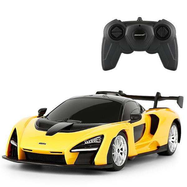 Copilul dumneavoastra se poate juca in voie cu masina cu telecomanda McLaren Senna scara 1 la 24 oferita de brandul international Rastar Nicio cursa nu este imposibil de castigat cu acesta masinuta replica oficiala cu licenta a modelului original construita cu mare atentie la detalii Masinuta are proportiile ideale pentru momente pline de distractie si amuzament avand dimensiunile in centimetri dupa cum urmeaza  1899252Masinuta functioneaza pe frecventa de 24GAlimentarea se face 