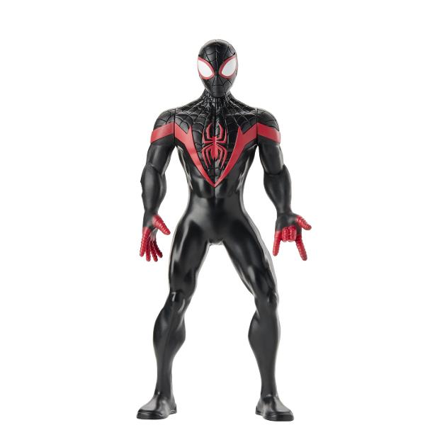 Cu figurinele de actiune Marvel de 24 cm de la Hasbro copiii isi pot imagina actiunea si aventurile Universului Marvel ca super-eroul lor preferat Dispunand de un design clasic si mai multe puncte de articulatie pentru distractie deplina copiii se pot preface ca au propriile lor aventuri Marvel captivante si pline de actiune Acest pachet contine personajul Miles Morales