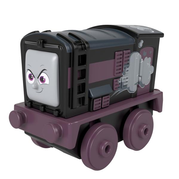 Copiii pot crea nenumarate aventuri pe Insula Sodor din Thomas the Train All Engines Go cu aceste tobogane din plastic de la Fisher-Price Fiecare roller coaster se bazeaza pe un personaj preferat din serie Fiecare personaj se vinde separat si in functie de disponibilitate Compatibil cu toate seturile Thomas the Train Seturile vandute separat si in functie de disponibilitate Acest pachet contine personajul Diesel