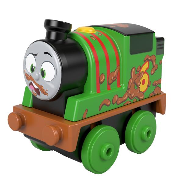 Copiii pot crea nenumarate aventuri pe Insula Sodor din Thomas the Train All Engines Go cu aceste tobogane din plastic de la Fisher-Price Fiecare roller coaster se bazeaza pe un personaj preferat din serie Fiecare personaj se vinde separat si in functie de disponibilitate Compatibil cu toate seturile Thomas the Train Seturile vandute separat si in functie de disponibilitate Acest pachet contine personajul Percy
