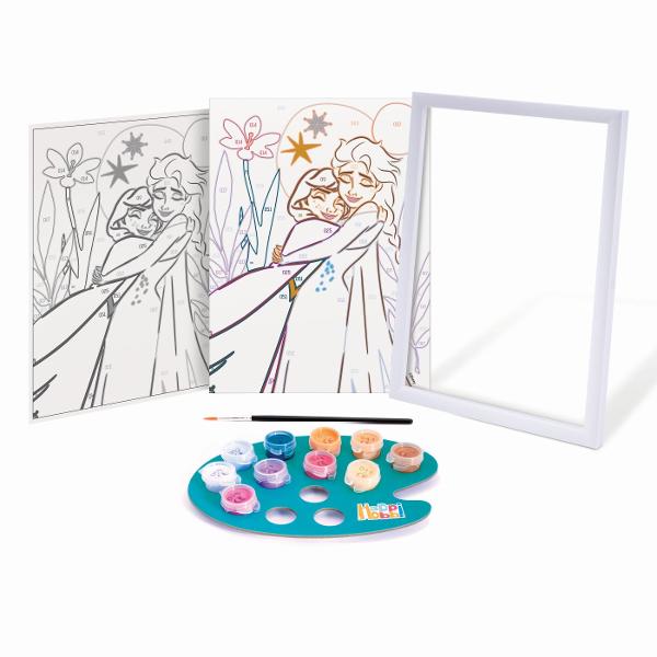 Cu kiturile Paint &amp Frame bazate pe tehnica colorarii dupa numere copiii invata sa coloreze diferitele imagini cu atentie si grija imbunatatindu-si astfel talentul artistic si dezvoltandu-si abilitatile motorii La final ei vor simti un sentiment de bucurie mandrie si satisfactie care ii va stimula sa doreasca sa continue sa picteze Satisfactie si bucurie Transformati-va in artisti si fiti mandri de capodopera voastra Paint &amp Frame ii transforma pe toti in adevarati 