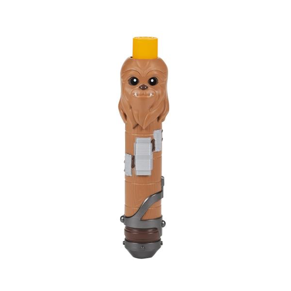 Sabia de jucarie Star Wars va atrage fanii povestilor fantastice Potrivit pentru copiii care iubesc saga Star Wars Scufundati-va in lumea fanteziei cu o sabie droid din plastic de inalta calitate Jucati o poveste celebra sau veniti cu propriile povesti extra-planetare Aranjeaza o adevarata batalie de galaxii si castiga Jucaria poate fi stransa si desfacuta Realizat foarte realist - un maner alb cu o imagine de personaj si o sabie colorata Jocul cu sabia Star Wars promoveaza abilitatile 